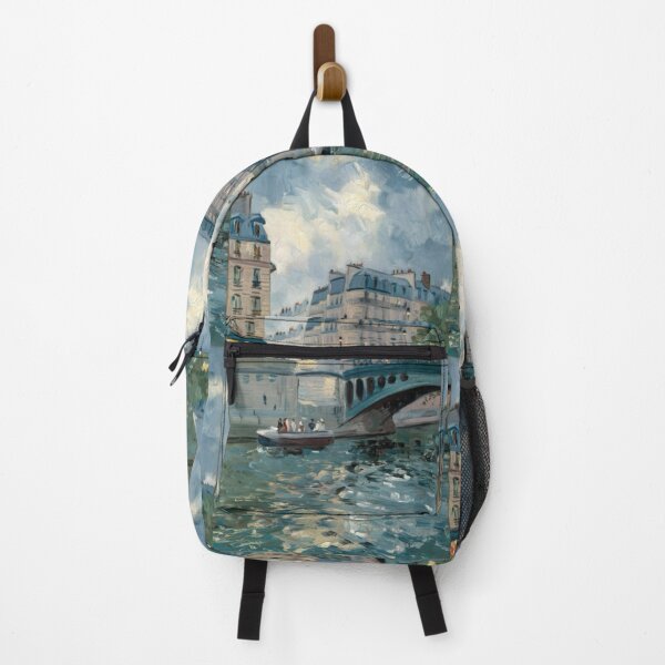 Item preview, Impressionist Paris River Scene – A Tranquil Day by the Seine. Art By Carraann designed and sold by CARRAANN.