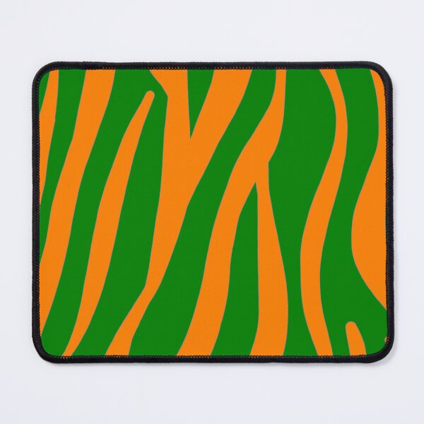 Item preview, Tiger 60s repeat pattern Retro safari orange green designed and sold by ModSupporters.