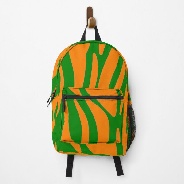 Item preview, Tiger 60s repeat pattern Retro safari orange green designed and sold by ModSupporters.