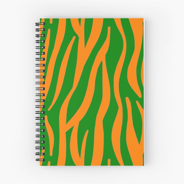 Item preview, Tiger 60s repeat pattern Retro safari orange green designed and sold by ModSupporters.