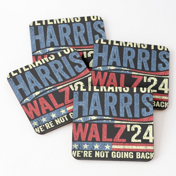 Item preview, Veterans for Harris Walz 2024 designed and sold by PrettyInk.