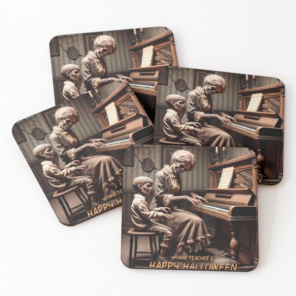 Item preview, Piano Teacher's Halloween - A Spooky Melody designed and sold by MySheetMusicArt.