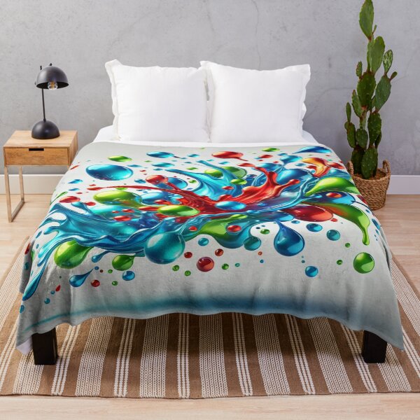 Item preview, Colorful Water Droplets on White designed and sold by Genady.
