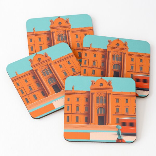Item preview, Vibrant Milan Cityscape with Retro Fashion and Architecture designed and sold by Retro Travel Design.