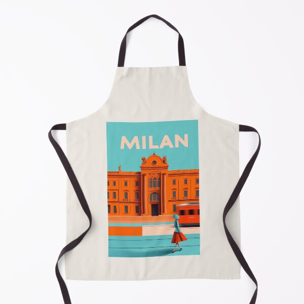 Item preview, Vibrant Milan Cityscape with Retro Fashion and Architecture designed and sold by Retro Travel Design.