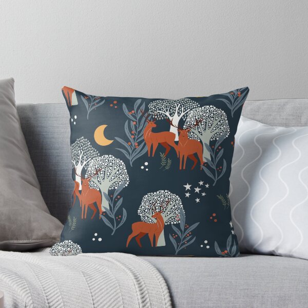 Item preview, Majestic Deer in Enchanted Night Forest Pattern designed and sold by BlueLela.