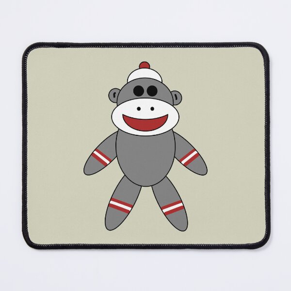 Item preview, Cute Sock Monkey on Tan designed and sold by Orchard Berry.