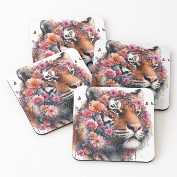 Item preview, Floral Tiger designed and sold by Pixelalchemy31.