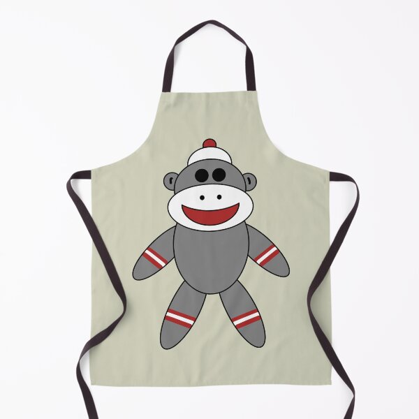 Item preview, Cute Sock Monkey on Tan designed and sold by Orchard Berry.