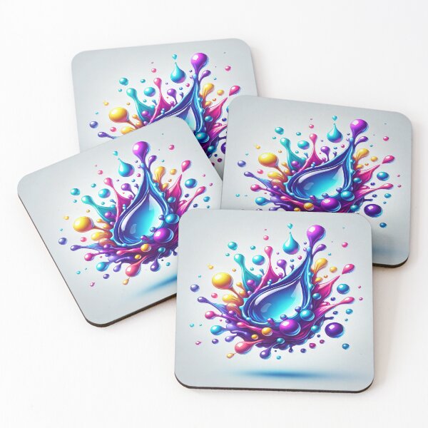 Item preview, Vivid Water Droplets on White designed and sold by Genady.