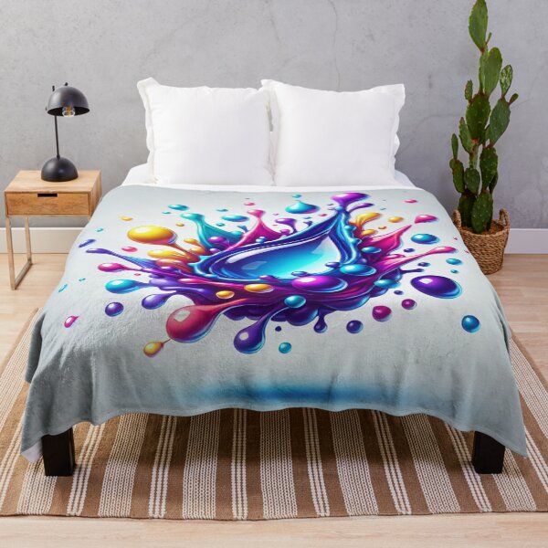 Item preview, Vivid Water Droplets on White designed and sold by Genady.
