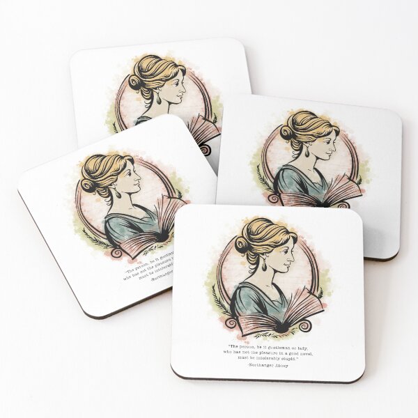 Item preview, Jane Austen Quote Northanger Abbey designed and sold by BovineDesignsCA.
