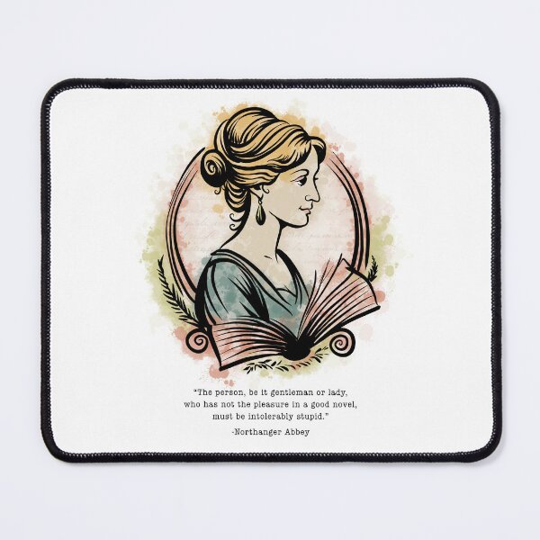 Item preview, Jane Austen Quote Northanger Abbey designed and sold by BovineDesignsCA.