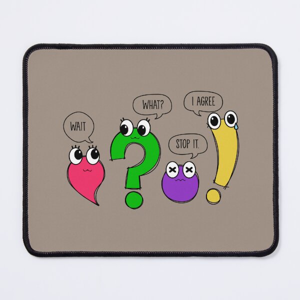 Item preview, Funny Punctuation designed and sold by UniqVibe.