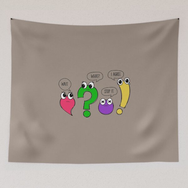 Item preview, Funny Punctuation designed and sold by UniqVibe.