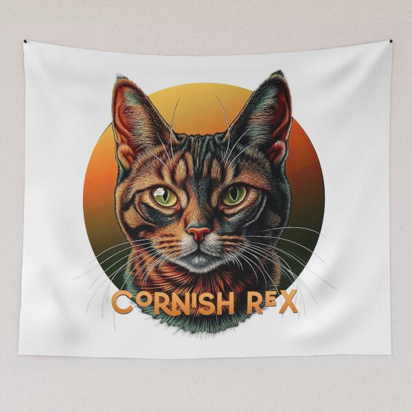 Item preview, Poster Prints T-Shirt Design - Cat Breeds: Cornish Rex designed and sold by ForeverPrintsOK.
