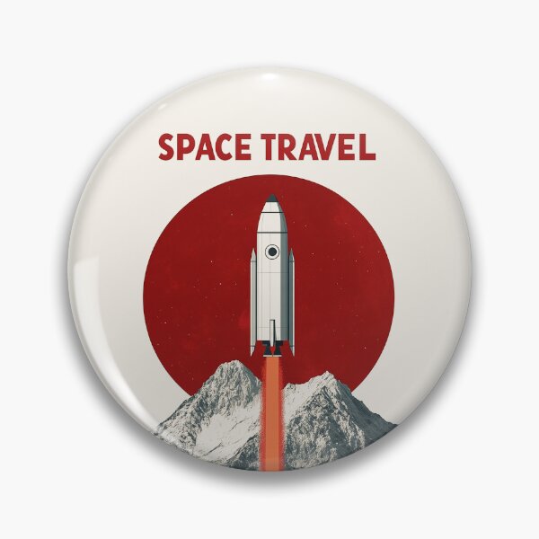 Item preview, Vintage Rocket Launch Space Travel Poster designed and sold by Retro Travel Design.