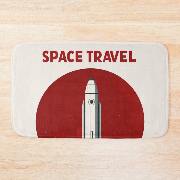 Item preview, Vintage Rocket Launch Space Travel Poster designed and sold by Retro Travel Design.