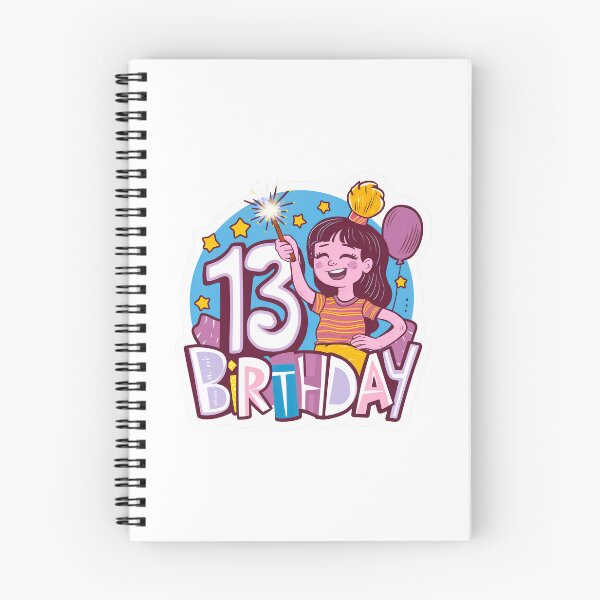Aperçu de l'œuvre Joyeux 13ème anniversaire créée et vendue par RedCircleArt.
