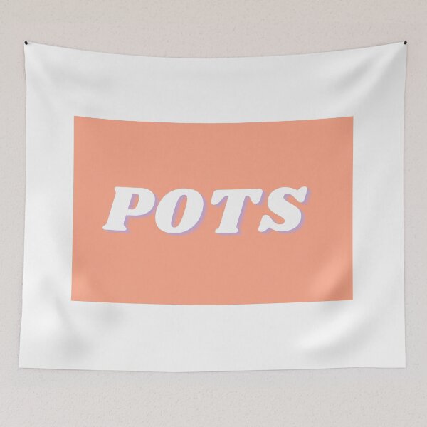 Item preview, POTS (salmon/periwinkle) designed and sold by sophie mullinix.