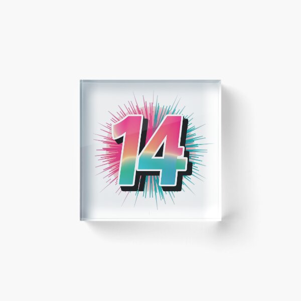 Item preview, Happy 14th Birthday designed and sold by RedCircleArt.