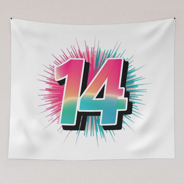 Item preview, Happy 14th Birthday designed and sold by RedCircleArt.