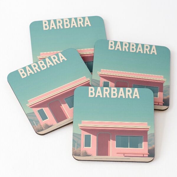 Item preview, Santa Barbara Minimalist Retro Architecture Art designed and sold by Retro Travel Design.