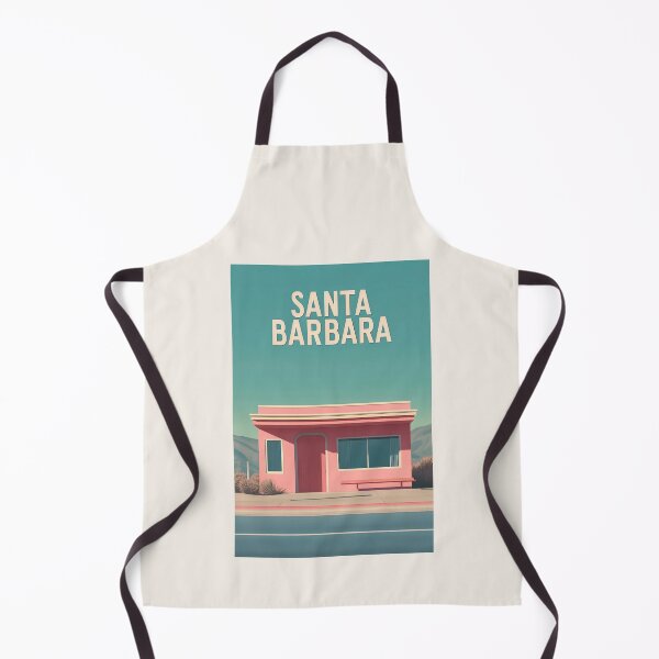 Item preview, Santa Barbara Minimalist Retro Architecture Art designed and sold by Retro Travel Design.