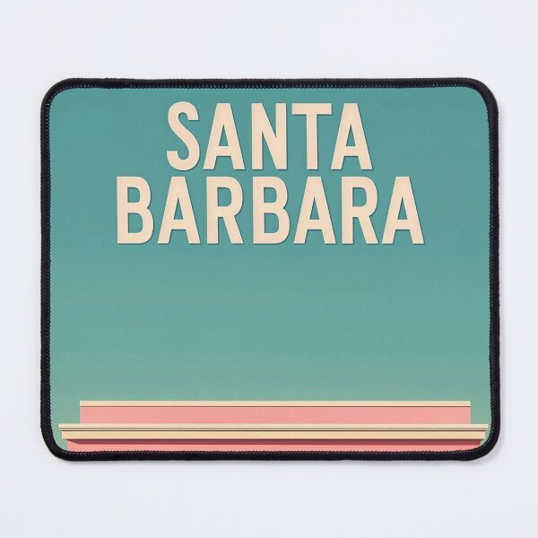 Item preview, Santa Barbara Minimalist Retro Architecture Art designed and sold by Retro Travel Design.