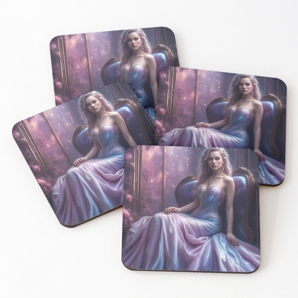 Item preview, Purple and Blue Modern Gown designed and sold by Fantasy-Fashion.
