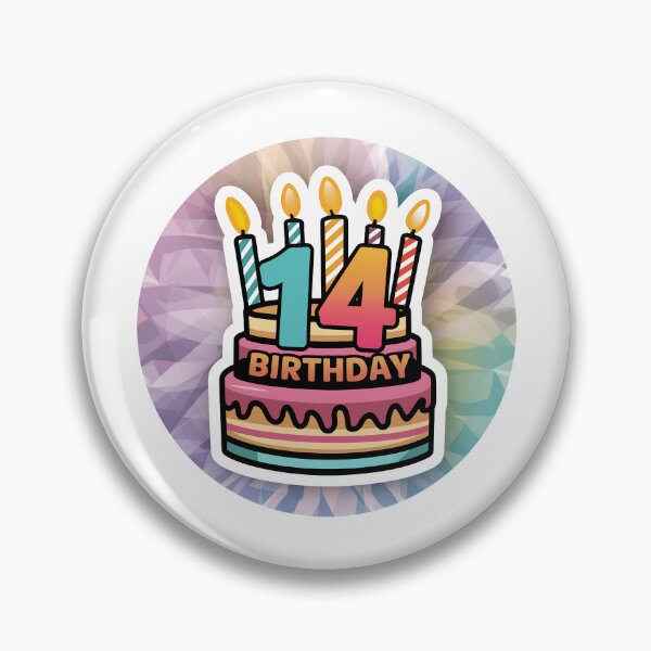 Item preview, Happy 14th Birthday designed and sold by RedCircleArt.