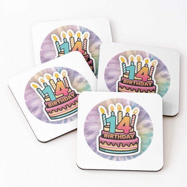 Item preview, Happy 14th Birthday designed and sold by RedCircleArt.