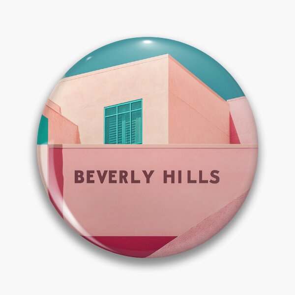 Item preview, Beverly Hills Pastel Modernism Art designed and sold by Retro Travel Design.
