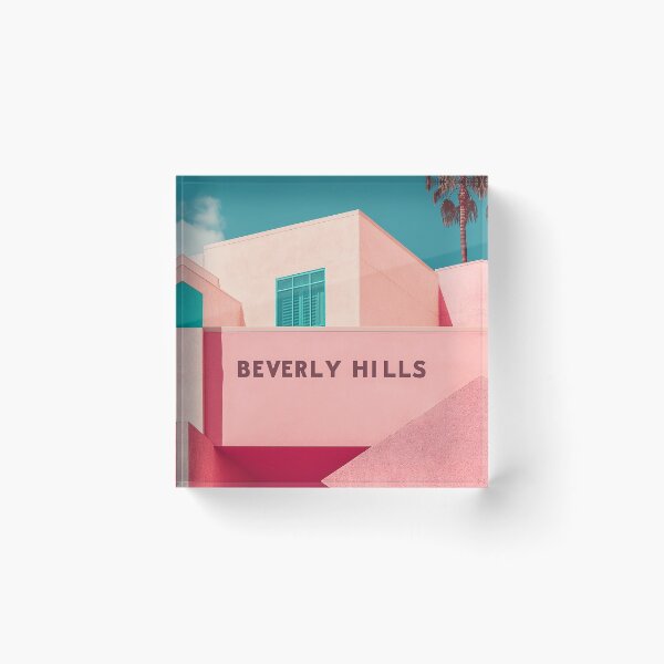 Item preview, Beverly Hills Pastel Modernism Art designed and sold by Retro Travel Design.