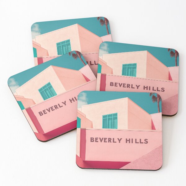 Item preview, Beverly Hills Pastel Modernism Art designed and sold by Retro Travel Design.