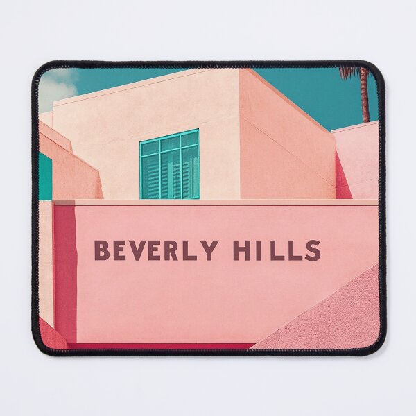 Item preview, Beverly Hills Pastel Modernism Art designed and sold by Retro Travel Design.