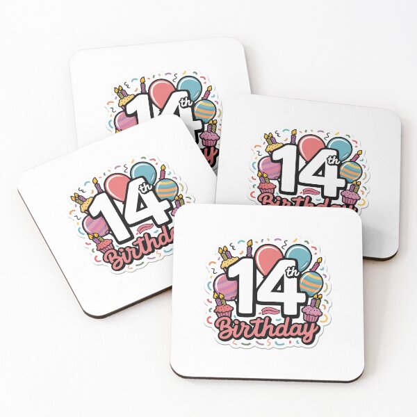 Item preview, Happy 14th Birthday designed and sold by RedCircleArt.