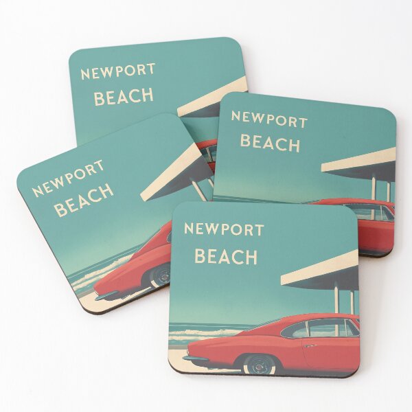 Item preview, Newport Beach Coastal Vintage Vibes designed and sold by Retro Travel Design.