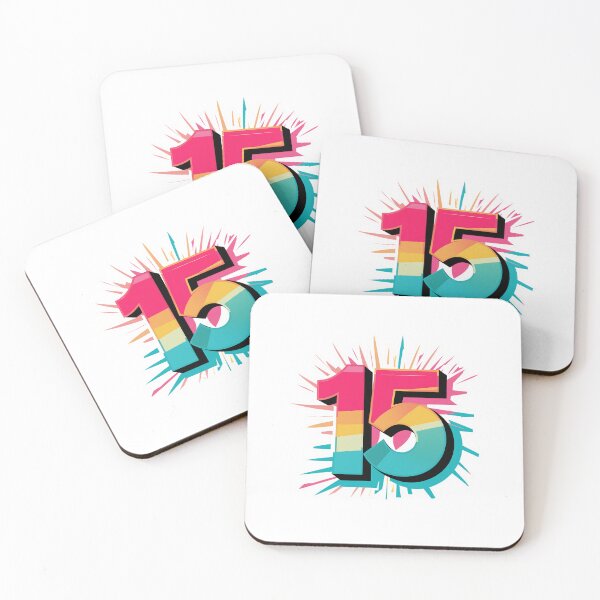 Item preview, Happy 15th Birthday designed and sold by RedCircleArt.