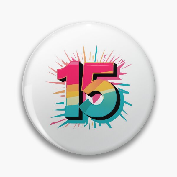 Item preview, Happy 15th Birthday designed and sold by RedCircleArt.