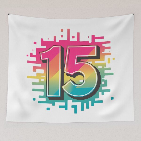 Item preview, Happy 15th Birthday designed and sold by RedCircleArt.