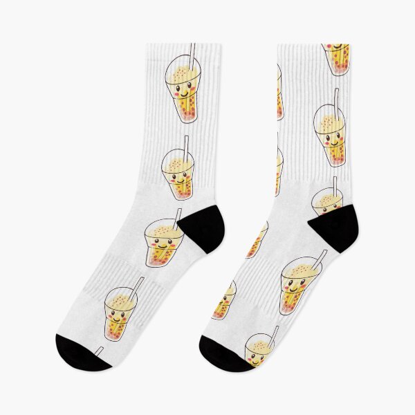 Item preview, Bubble milk tea cups with cute faces boba drink stickers and t-shirts designed and sold by PIXEL POP DESIGNS - Beyond the Norm!.