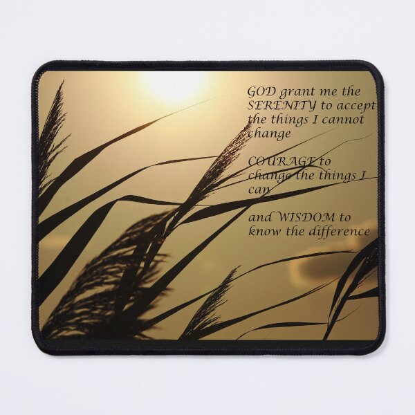 Item preview, Serenity Prayer With Sunset Grass designed and sold by Debbie Oppermann.