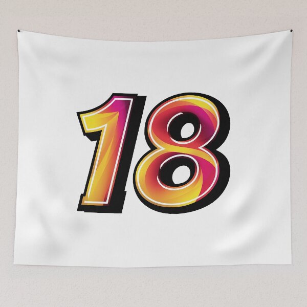 Item preview, Happy 18th Birthday designed and sold by RedCircleArt.