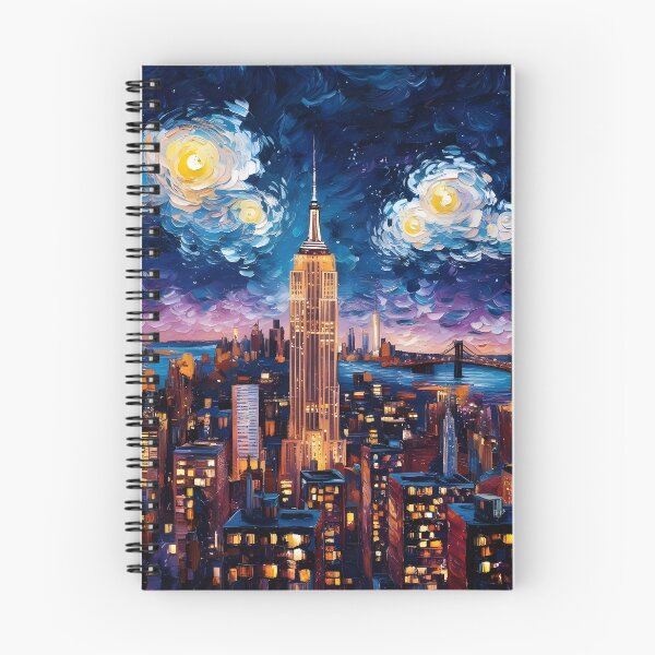 Item preview, Starry Night in New York Van Gogh Style designed and sold by MamaHome.