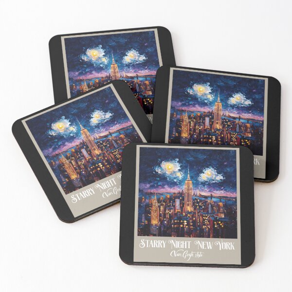 Item preview, Starry Night in New York Van Gogh Style designed and sold by MamaHome.
