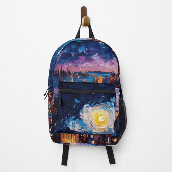 Item preview, Starry Night in New York Van Gogh Style designed and sold by MamaHome.