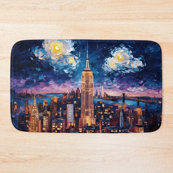 Item preview, Starry Night in New York Van Gogh Style designed and sold by MamaHome.