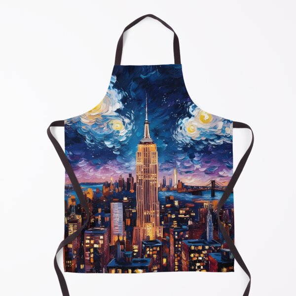 Item preview, Starry Night in New York Van Gogh Style designed and sold by MamaHome.
