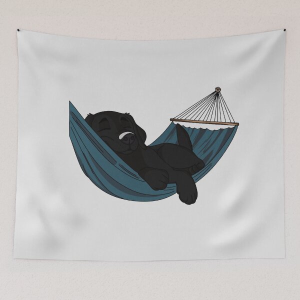 Item preview, Black Lab in Hammock designed and sold by rmcbuckeye.